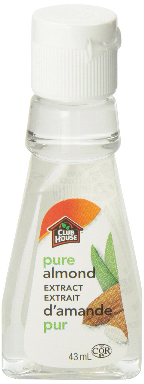 Club House, Baking & Flavouring Extracts, Pure Almond – 43ml (1.5oz) Bottle